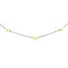 14k White Gold Necklace with White Pearls