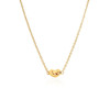 14k Yellow Gold Chain Necklace with Polished Knot