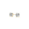 1 1/2 cttw Certified IGI Lab Grown Round Diamond Stud Earrings 14k Yellow Gold (G/VS2)