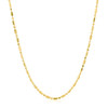 14k Yellow Gold Diamond-Cut Alternating Bead Chain 1.5mm