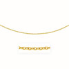 3.5mm 14k Yellow Gold Pendant Chain with Textured Links