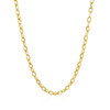 3.5mm 14k Yellow Gold Pendant Chain with Textured Links