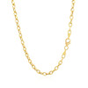 3.5mm 14k Yellow Gold Pendant Chain with Textured Links
