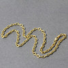 3.5mm 14k Yellow Gold Pendant Chain with Textured Links