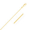14k Yellow Gold Diamond-Cut Bead Chain 1.2mm