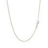 18k White Gold Round Cable Chain 1.5mm
