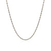 10k White Gold Solid Diamond Cut Rope Chain 1.5mm