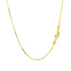 14k Yellow Gold Octagonal Shiny Snake Chain 0.8mm