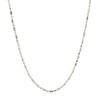 14k White Gold Diamond-Cut Alternating Bead Chain 1.5mm