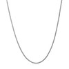 14k White Gold Adjustable Box Chain 1.1mm