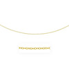 2.5mm 14k Yellow Gold Pendant Chain with Textured Links