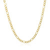3.0mm 10k Yellow Gold Solid Figaro Chain