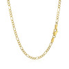 3.0mm 10k Yellow Gold Solid Figaro Chain