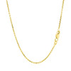 14k Yellow Gold Diamond Cut Cable Link Chain 1.4mm
