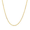 14k Yellow Gold Solid Diamond Cut Rope Chain 1.5mm