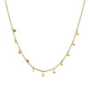 Choker Necklace with Hammered Beads in 14k Yellow Gold