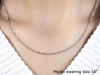 14k White Gold Singapore Chain 1.7mm