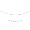 2.5mm 14k White Gold Pendant Chain with Textured Links