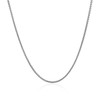 14k White Gold Diamond Cut Round Wheat Chain 1.2mm