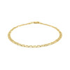 3.2mm 14k Yellow Gold Mariner Link Anklet