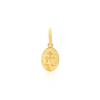 14k Yellow Gold Oval Religious Medal Pendant