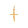 14k Two Tone Gold Crucifix Motif Pendant