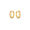 14k Yellow Gold Oval Mariner Huggies