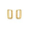 14k Yellow Gold Small Square Huggie Hoops