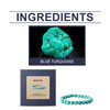 Hoexe Blue Turquoise Bracelet, Simple And Elegant Personality With Stylish Accessories Hand Decoration Portable Bracelet
