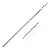 3.0mm Sterling Silver Rhodium Plated Round Box Chain