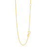14k Yellow Gold Adjustable Cable Chain 1.1mm