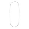 Sterling Silver Rhodium Plated Paperclip Chain (3.0 mm)