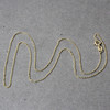 14k Yellow Gold Diamond Cut Cable Link Chain 0.8mm