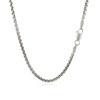 2.2mm Sterling Silver Rhodium Plated Round Box Chain