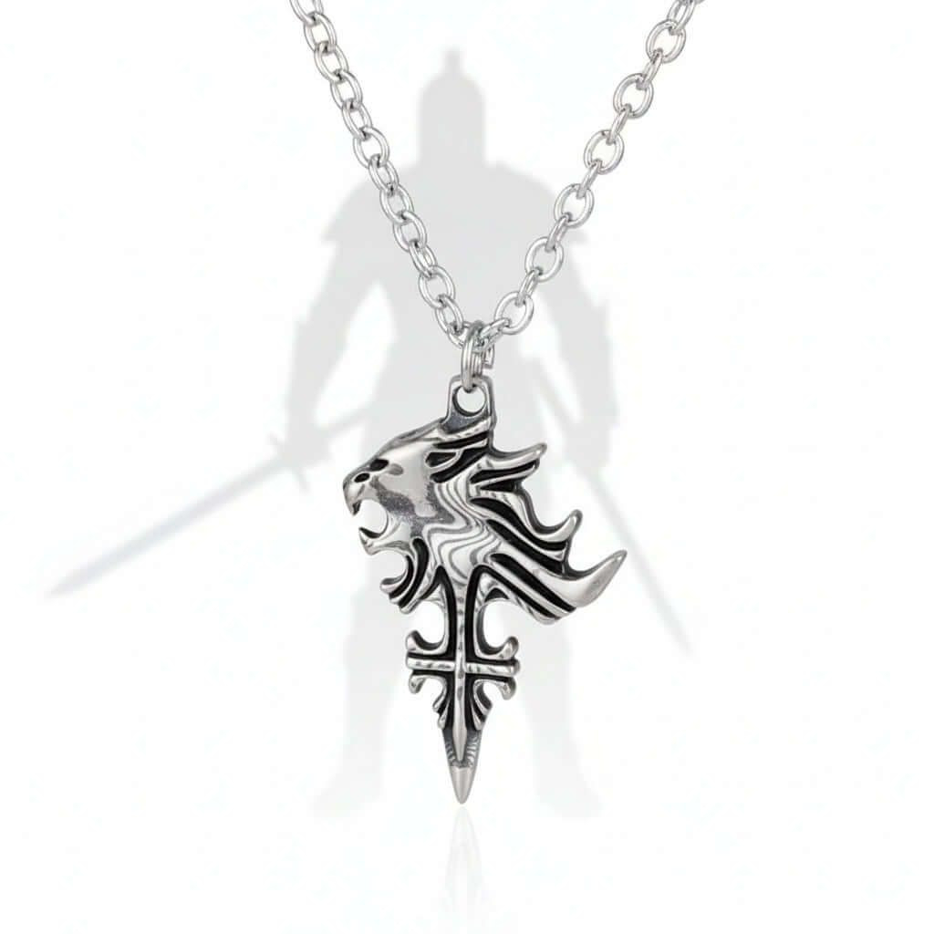 Viking Nordic Style Alloy Pendant Necklace for Men & Women, Geometric Fashion Jewelry Gift