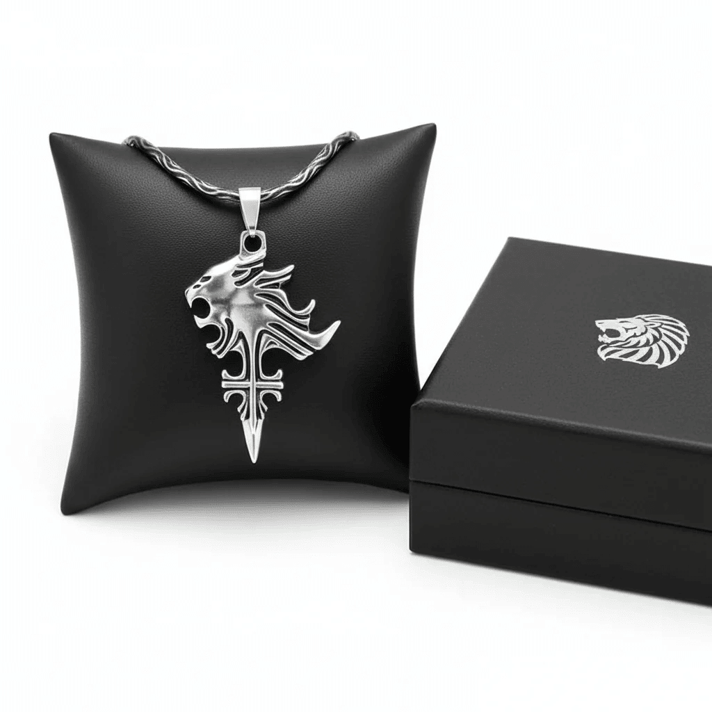 Viking Nordic Style Alloy Pendant Necklace for Men & Women, Geometric Fashion Jewelry Gift