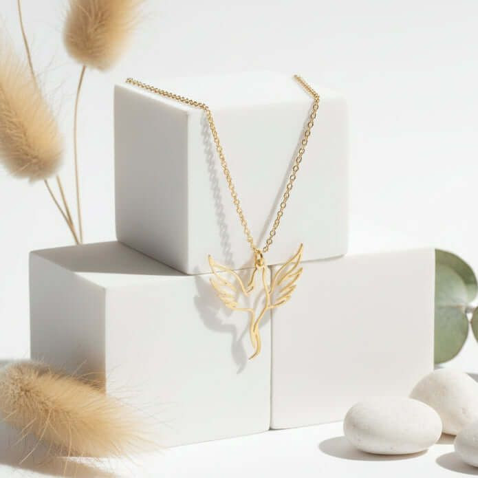 Minimalist Stainless Steel Necklace for Men & Women – Gold & Silver Unisex Pendant Chain Jewelry