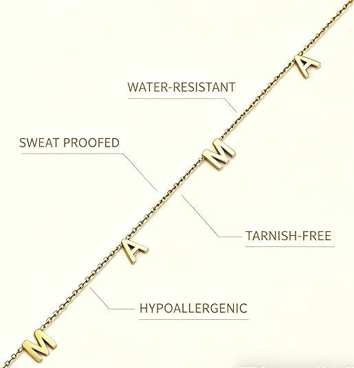 Mama Necklace for Women, 14K Gold Plated Dainty Mom Necklace Non Tarnish Jewelry for Mama, Mother Gifts for New Mom, First Time Mommy Gifts