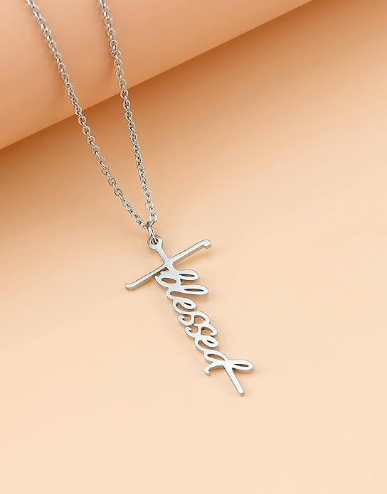 Faith Cross Pendant Necklace for Women Religious Christian Jewelry Mother's Day Gifts for Women