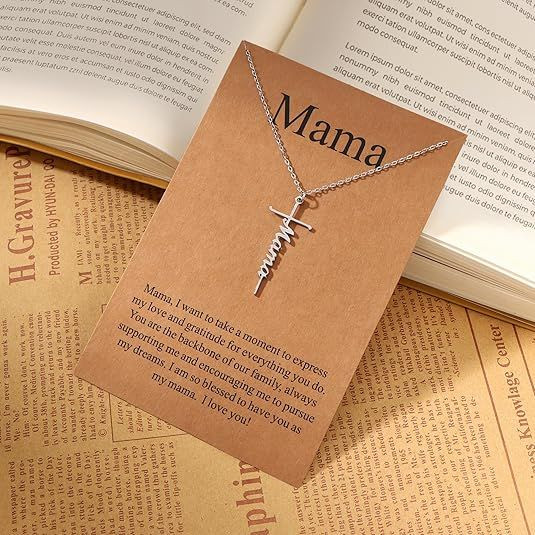Faith Cross Pendant Necklace for Women Religious Christian Jewelry Mother's Day Gifts for Women