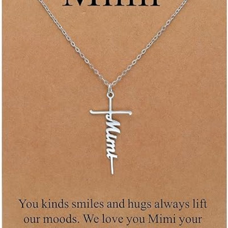 Faith Cross Pendant Necklace for Women Religious Christian Jewelry Mother's Day Gifts for Women