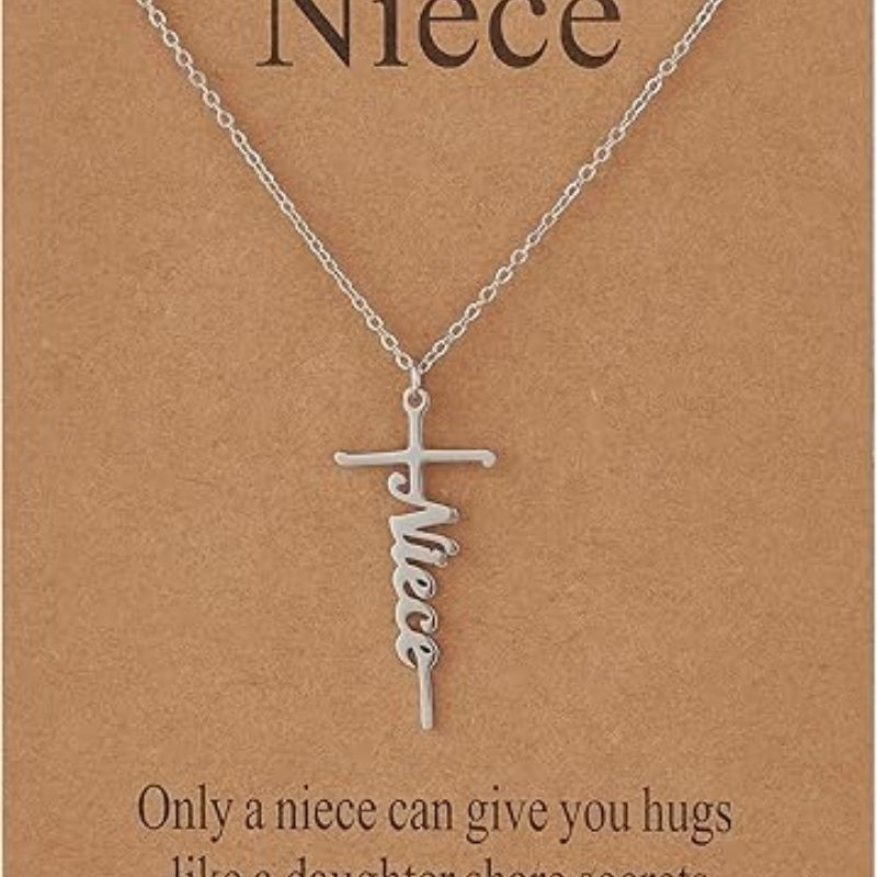 Faith Cross Pendant Necklace for Women Religious Christian Jewelry Mother's Day Gifts for Women