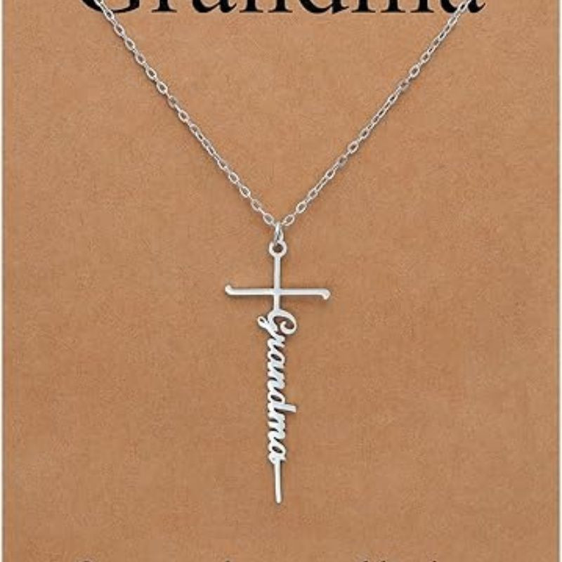 Faith Cross Pendant Necklace for Women Religious Christian Jewelry Mother's Day Gifts for Women