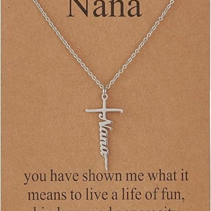 Faith Cross Pendant Necklace for Women Religious Christian Jewelry Mother's Day Gifts for Women