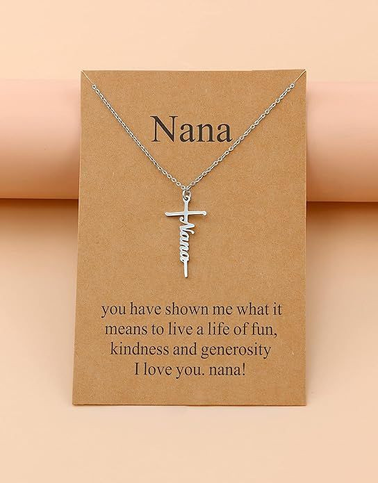 Faith Cross Pendant Necklace for Women Religious Christian Jewelry Mother's Day Gifts for Women
