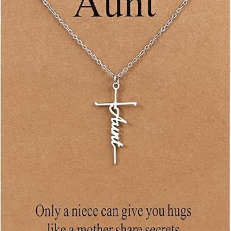 Faith Cross Pendant Necklace for Women Religious Christian Jewelry Mother's Day Gifts for Women