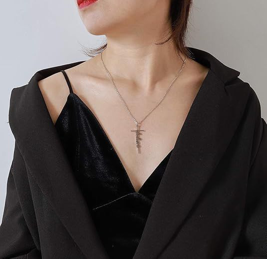 Faith Cross Pendant Necklace for Women Religious Christian Jewelry Mother's Day Gifts for Women