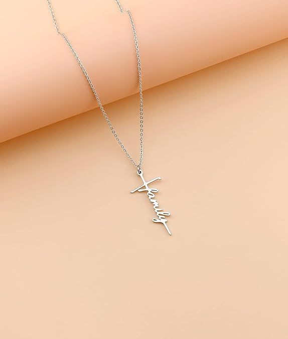 Faith Cross Pendant Necklace for Women Religious Christian Jewelry Mother's Day Gifts for Women