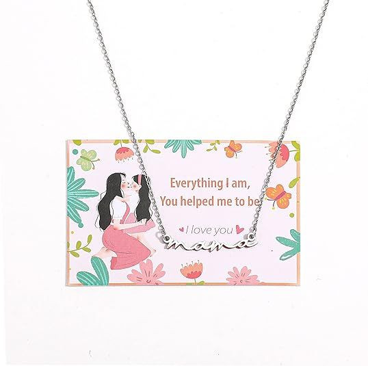 Mama Necklaces for Women, Gifts for Mother, 14K Gold Plated Dainty Necklace Non Tarnish Jewelry, Gifts for New Mom