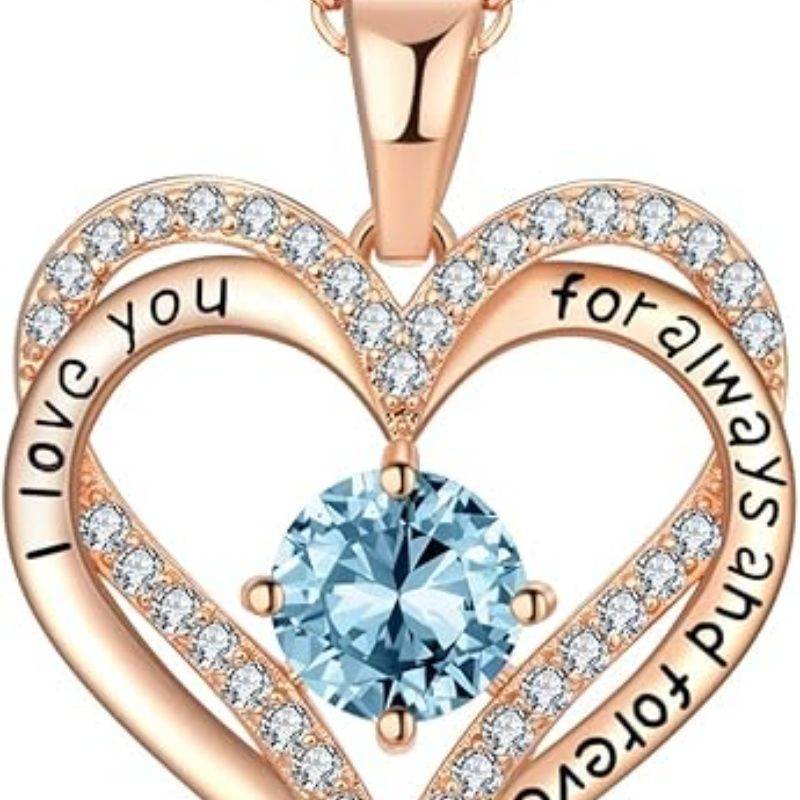 18K Rose Gold Necklaces for Women Birthday Gifts for Women Jewelry for Women Birthday Gifts for Wife Girlfriend Daughter Wife Birthday Gifts for Anniversary Mothers Day Christmas Valentines Gifts